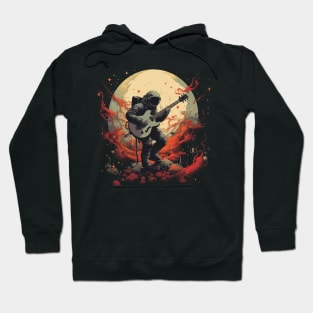 Astronaut Guitarist Cosmic Space Art Hoodie